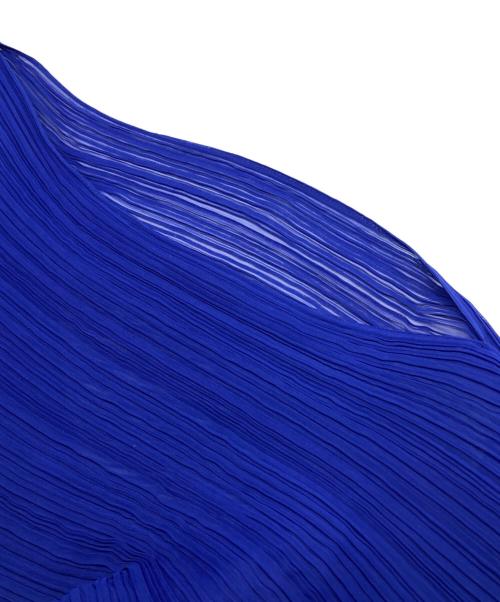 PLEATS PLEASE（プリーツプリーズ）PLEATS PLEASE (プリーツプリーズ) プリーツケープ ブルー サイズ:FREEの古着・服飾アイテム