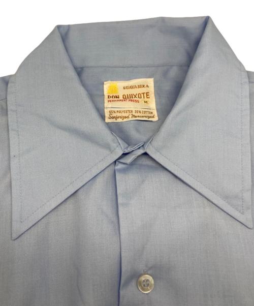 Guayabera（グアヤベラ）Guayabera (グアヤベラ) キューバシャツ ブルー サイズ:Mの古着・服飾アイテム
