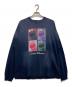 MAISON SPECIAL（メゾンスペシャル）の古着「- Cookie Monster - Prime-Over Crew Neck Long Sleeve T-Shirt」｜ネイビー