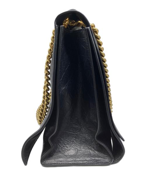 BALENCIAGA（バレンシアガ）BALENCIAGA (バレンシアガ) Crush Large Chain Bag ブラックの古着・服飾アイテム