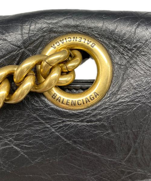 BALENCIAGA（バレンシアガ）BALENCIAGA (バレンシアガ) Crush Large Chain Bag ブラックの古着・服飾アイテム