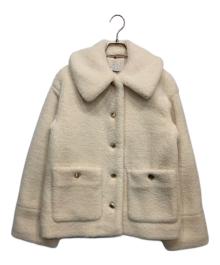 FRAY ID（フレイ アイディー）の古着「ECOPEL ステンカラー ファー コート」｜アイボリー