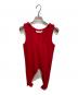 beautiful people（ビューティフルピープル）の古着「double-end cotton wool rib tank top」｜レッド