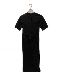 Mame Kurogouchi（マメクロゴウチ）の古着「Suvin Cotton Jersey Dress スビン コットン ジャージー ドレス」｜ブラック