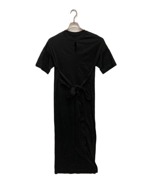 Mame Kurogouchi（マメクロゴウチ）Mame Kurogouchi (マメクロゴウチ) Suvin Cotton Jersey Dress スビン コットン ジャージー ドレス ブラック サイズ:1の古着・服飾アイテム