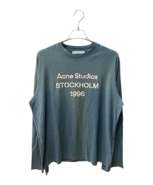 Acne studios（アクネ ストゥディオズ）Acne studios (アクネ ストゥディオズ) ダストダメージ加工Tシャツ ネイビー サイズ:M's M / W's Lの古着・服飾アイテム