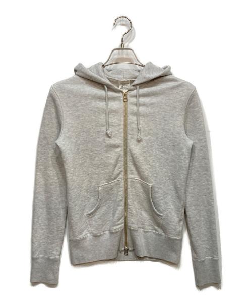LOOPWHEELER（ループウィラー）LOOPWHEELER (ループウィラー) ダブル ジップ パーカー グレー サイズ:Sの古着・服飾アイテム