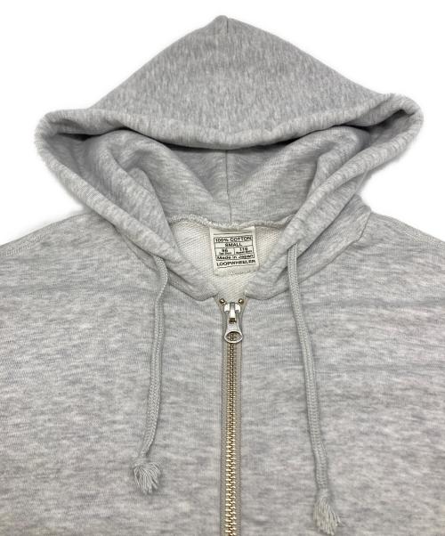 LOOPWHEELER（ループウィラー）LOOPWHEELER (ループウィラー) ダブル ジップ パーカー グレー サイズ:Sの古着・服飾アイテム