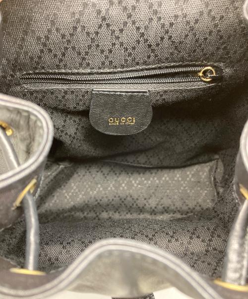 GUCCI（グッチ）GUCCI (グッチ) バンブーリュック ブラックの古着・服飾アイテム