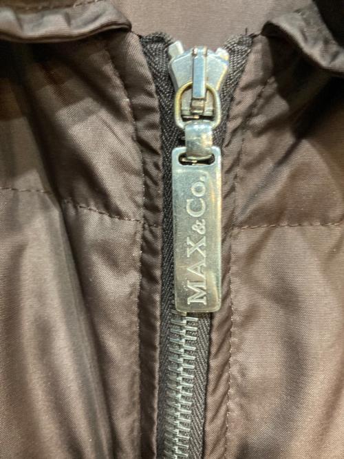 MAX&Co.（マックスアンドコー）MAX&Co. (マックスアンドコー) ダウンコート ブラウン サイズ:Ｍの古着・服飾アイテム