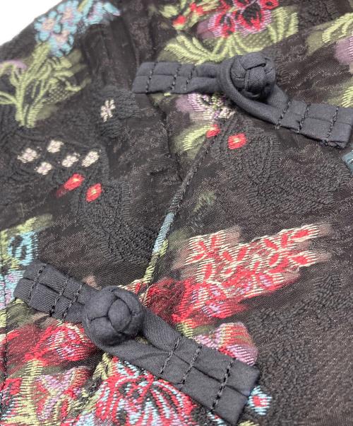noir kei ninomiya（ノワール ケイ ニノミヤ）noir kei ninomiya (ノワール ケイ ニノミヤ) フローラルチュールワンピース ブラック サイズ:Mの古着・服飾アイテム