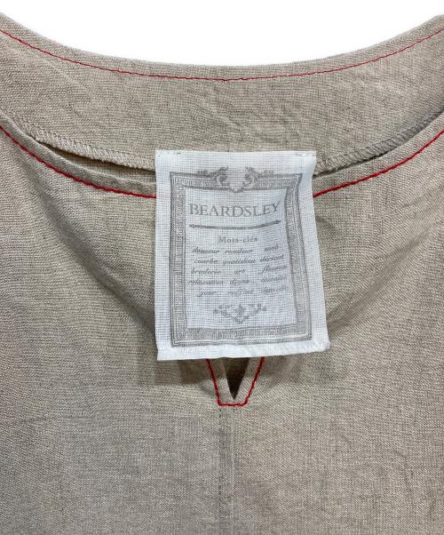 BEARDSLEY（ビアズリー）BEARDSLEY (ビアズリー) ランチ刺繍リネンワンピース ベージュ サイズ:FREEの古着・服飾アイテム