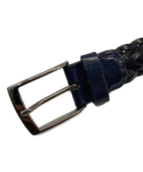 SADDLER'S（サドラーズ）Saddler'S (サドラーズ) レザーメッシュベルト ブラック サイズ:サイズ詳細参照の古着・服飾アイテム