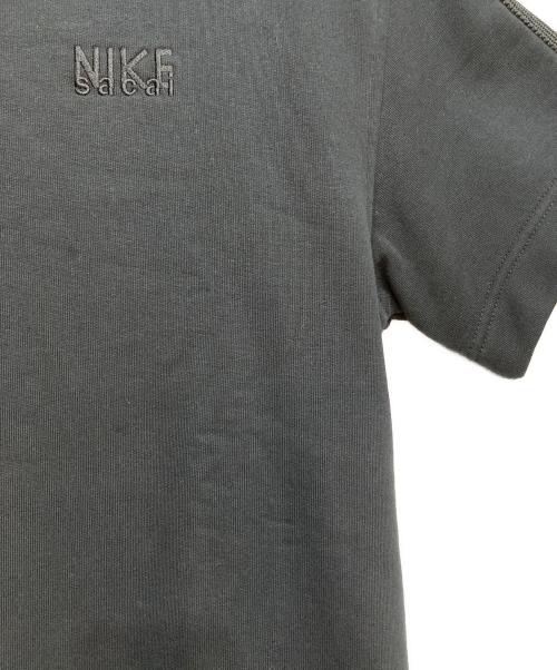 NIKE（ナイキ）NIKE (ナイキ) sacai (サカイ) 半袖スウェット ブラック サイズ:XSの古着・服飾アイテム