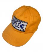 SUPREMEシュプリーム）の古着「License Plate 6 Panel Cap」｜オレンジ