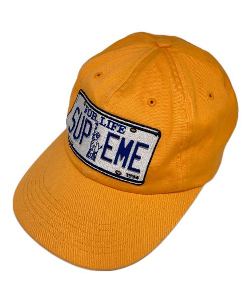 SUPREME（シュプリーム）SUPREME (シュプリーム) License Plate 6 Panel Cap オレンジの古着・服飾アイテム