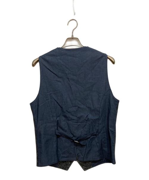 CIRCOLO 1901（チルコロ1901）CIRCOLO 1901 (チルコロ1901) ツイード柄プリントジレ ネイビー サイズ:50の古着・服飾アイテム