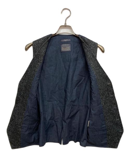 CIRCOLO 1901（チルコロ1901）CIRCOLO 1901 (チルコロ1901) ツイード柄プリントジレ ネイビー サイズ:50の古着・服飾アイテム