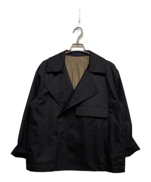 Pal'las Palace（パラスパレス）Pal'las Palace (パラスパレス) 3/1ツイルクロス ショート丈スプリングコート ネイビー サイズ:０の古着・服飾アイテム