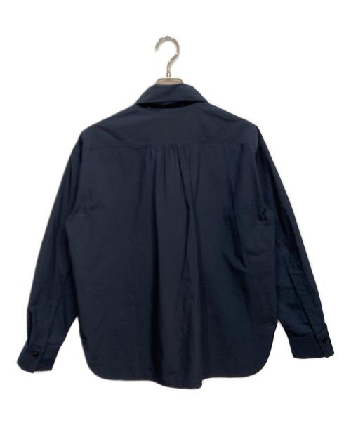 DESIGNWORKS（デザインワークス）DESIGNWORKS (デザインワークス) タイプライター ボウタイ ブラウス ネイビー サイズ:38の古着・服飾アイテム
