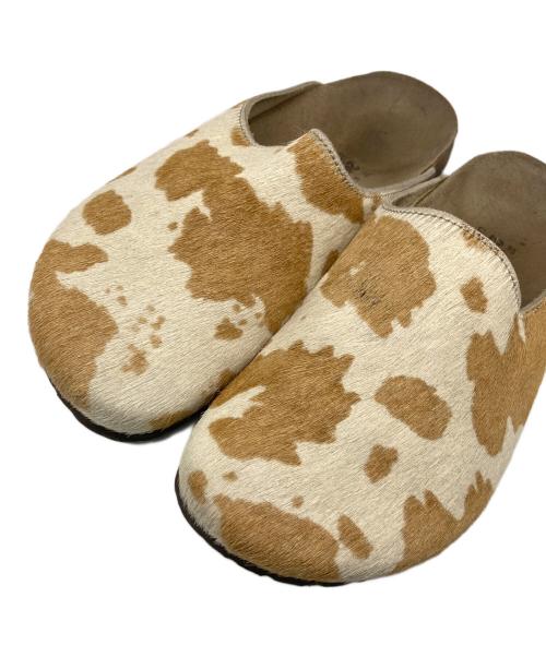 BIRKENSTOCK（ビルケンシュトック）BIRKENSTOCK (ビルケンシュトック) ビルキー ハラコ サンダル ベージュ サイズ:24cmの古着・服飾アイテム