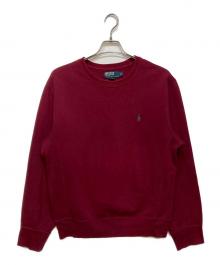 POLO RALPH LAUREN（ポロ・ラルフローレン）の古着「裏起毛スウェット」｜レッド