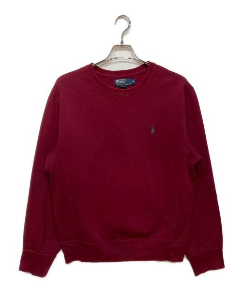POLO RALPH LAUREN（ポロ・ラルフローレン）POLO RALPH LAUREN (ポロ・ラルフローレン) 裏起毛スウェット レッド サイズ:Ｍの古着・服飾アイテム
