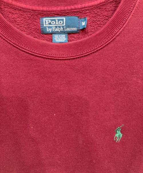 POLO RALPH LAUREN（ポロ・ラルフローレン）POLO RALPH LAUREN (ポロ・ラルフローレン) 裏起毛スウェット レッド サイズ:Ｍの古着・服飾アイテム