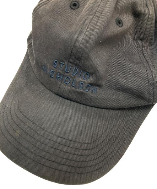STUDIO NICHOLSON（スタジオ ニコルソン）STUDIO NICHOLSON (スタジオ ニコルソン) ヴィンテージ加工　LOGO CAP サイズ:サイズ詳細参照の古着・服飾アイテム