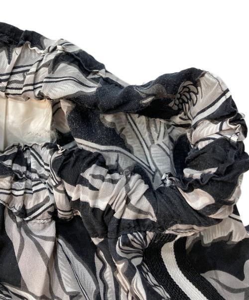 robe de chambre（ローブドシャンブル）robe de chambre (ローブドシャンブル) 花柄ワイドパンツ ブラック サイズ:FREEの古着・服飾アイテム
