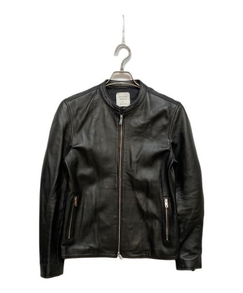 UNITED TOKYO（ユナイテッドトーキョー）UNITED TOKYO (ユナイテッドトーキョー) ラムレザーシングルライダースジャケット ブラック サイズ:2の古着・服飾アイテム