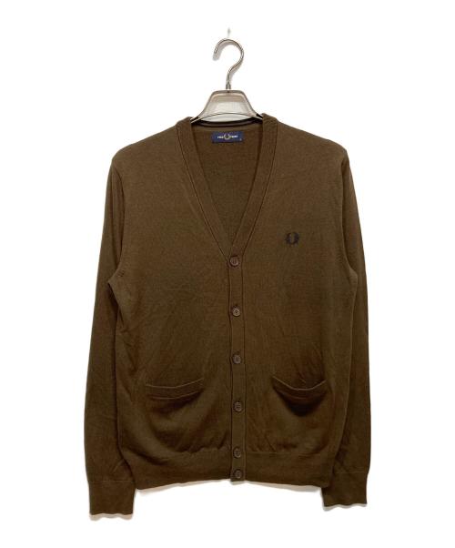 FRED PERRY（フレッドペリー）FRED PERRY (フレッドペリー) クラシック カーディガン ブラウン サイズ:Mの古着・服飾アイテム