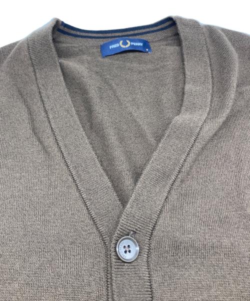 FRED PERRY（フレッドペリー）FRED PERRY (フレッドペリー) クラシック カーディガン ブラウン サイズ:Mの古着・服飾アイテム