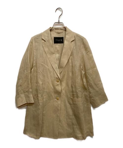 MACKINTOSH LONDON（マッキントッシュ ロンドン）MACKINTOSH LONDON (マッキントッシュ ロンドン) シアー ラミー ジャケット ベージュ サイズ:38の古着・服飾アイテム