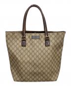 GUCCIグッチ）の古着「GGスプリームトートバッグ」｜ベージュ