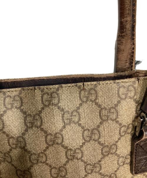 GUCCI（グッチ）GUCCI (グッチ) GGスプリームトートバッグ ベージュの古着・服飾アイテム
