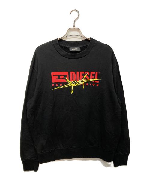 DIESEL（ディーゼル）DIESEL (ディーゼル) スウェット ブラック サイズ:XXLの古着・服飾アイテム
