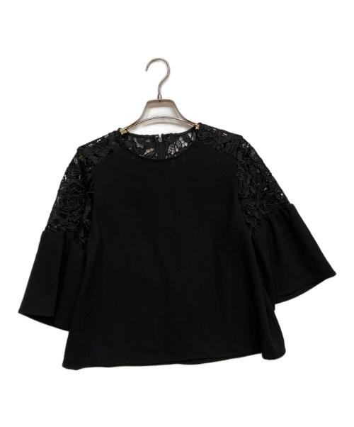 Loulou Willoughby（ルルウィルビー）Loulou Willoughby (ルルウィルビー) レースブラウス ブラック サイズ:2の古着・服飾アイテム