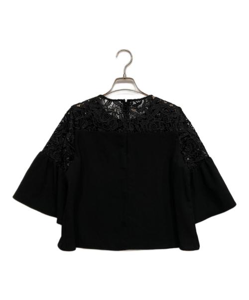 Loulou Willoughby（ルルウィルビー）Loulou Willoughby (ルルウィルビー) レースブラウス ブラック サイズ:2の古着・服飾アイテム