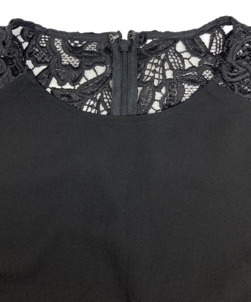 Loulou Willoughby（ルルウィルビー）Loulou Willoughby (ルルウィルビー) レースブラウス ブラック サイズ:2の古着・服飾アイテム
