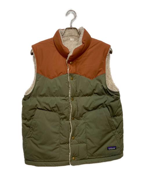 Patagonia（パタゴニア）Patagonia (パタゴニア) Reversible Bivy Down Vest グリーン サイズ:Mの古着・服飾アイテム