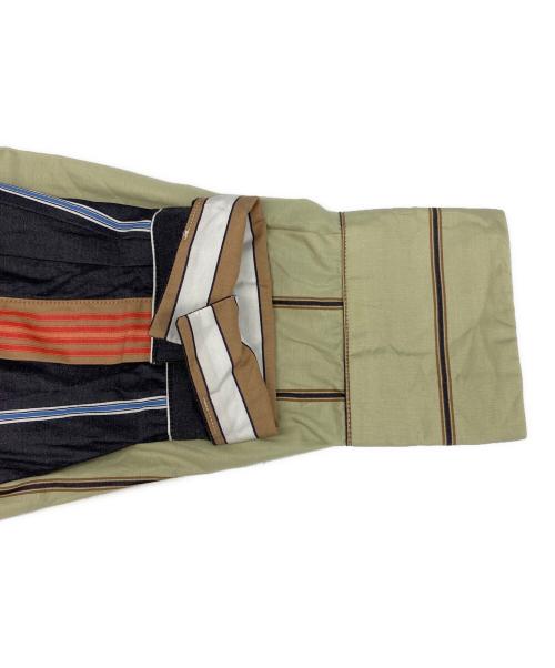 PAUL SMITH（ポールスミス）PAUL SMITH (ポールスミス) ミックスアップ ストライプ オーバーシルエット シャツ ベージュ サイズ:Mの古着・服飾アイテム