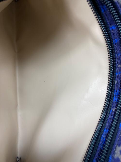 Herve Chapelier（エルベシャプリエ）Herve Chapelier (エルベシャプリエ) ヒョウ柄ナイロン舟型トート ブルーの古着・服飾アイテム