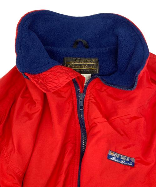 Eddie Bauer（エディーバウアー）Eddie Bauer (エディーバウアー) ウォームアップ ジャケット レッド サイズ:Lの古着・服飾アイテム