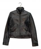 HELMUT LANGヘルムートラング）の古着「ラムスキンレザージャケット」｜ブラック
