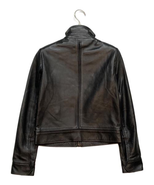 HELMUT LANG（ヘルムートラング）HELMUT LANG (ヘルムートラング) ラムスキンレザージャケット ブラック サイズ:ＸＳの古着・服飾アイテム