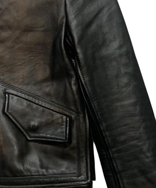 HELMUT LANG（ヘルムートラング）HELMUT LANG (ヘルムートラング) ラムスキンレザージャケット ブラック サイズ:ＸＳの古着・服飾アイテム