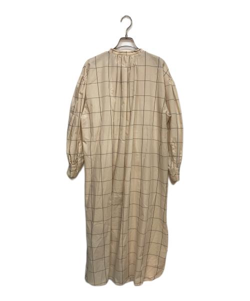 HYKE（ハイク）HYKE (ハイク) ウインドペンチェック柄シャツドレス ベージュ サイズ:1の古着・服飾アイテム