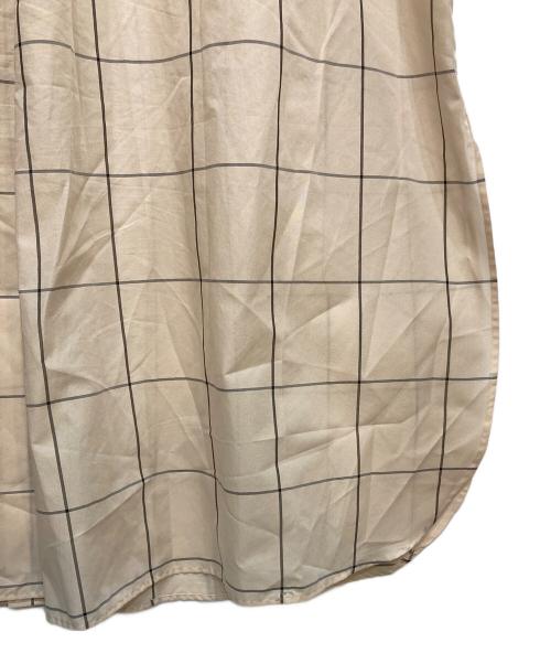 HYKE（ハイク）HYKE (ハイク) ウインドペンチェック柄シャツドレス ベージュ サイズ:1の古着・服飾アイテム