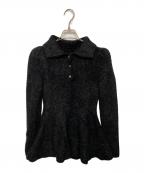 Bibiy.ビビィ）の古着「LISA PEPURAMU KNIT」｜ブラック
